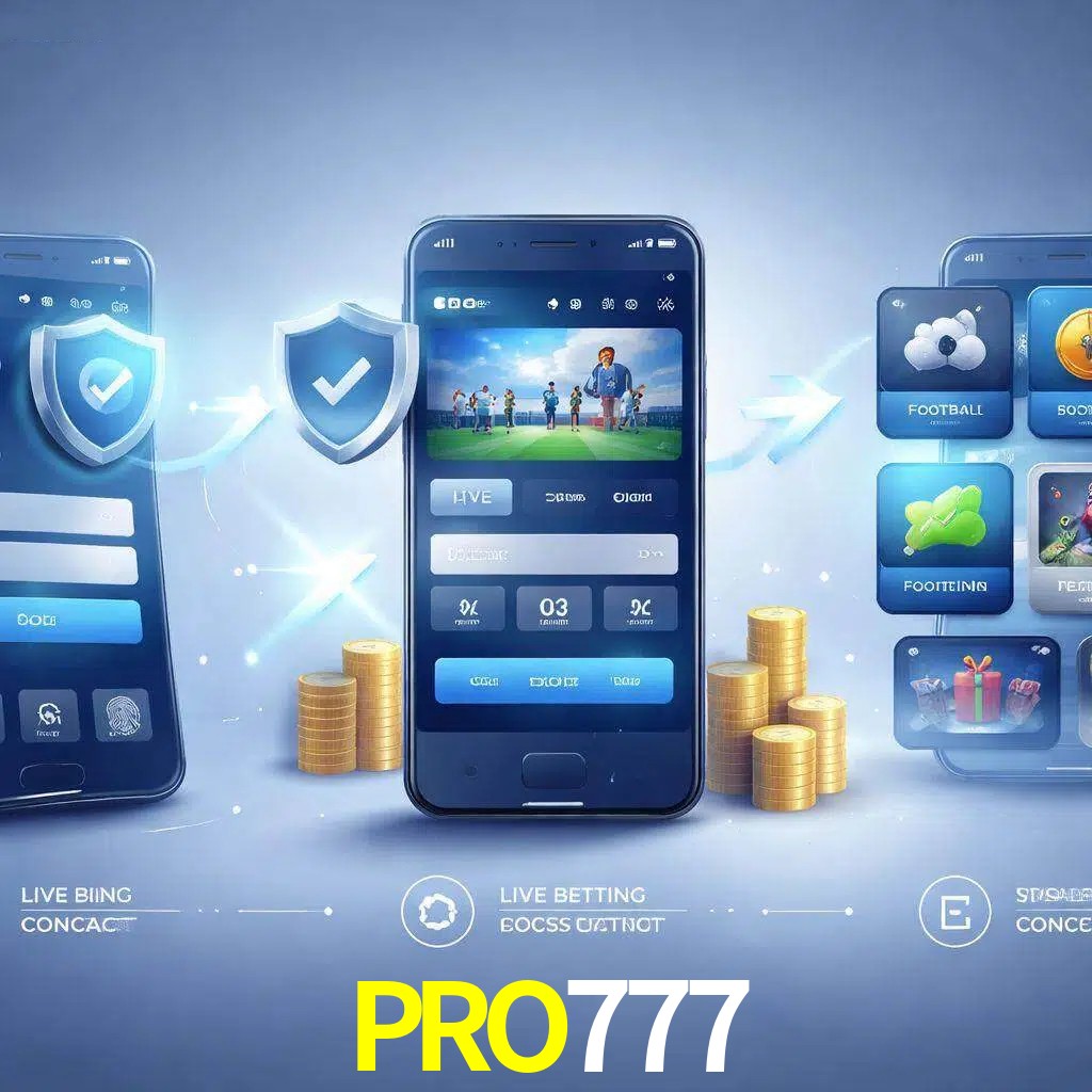 Pasos de acceso a la app PRO777 en pantalla de teléfono móvil